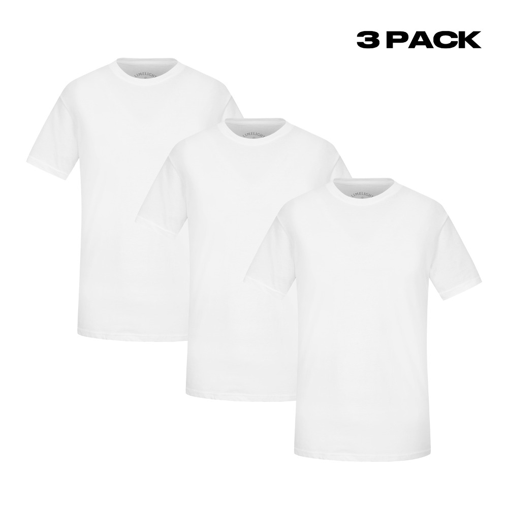 SOLID T-SHIRT 3 PACK (WHITE)