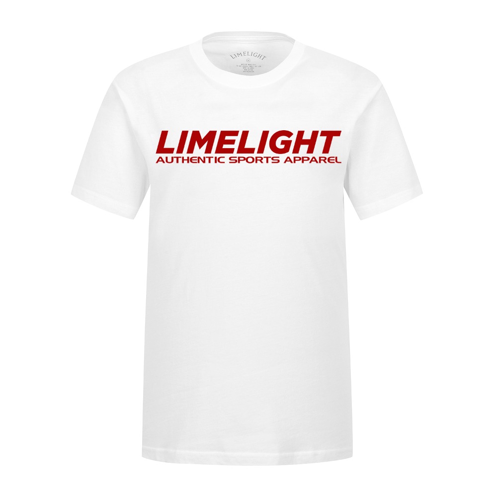 LIMELIGHT T-SHIRT (WHITE/BURGUNDY)
